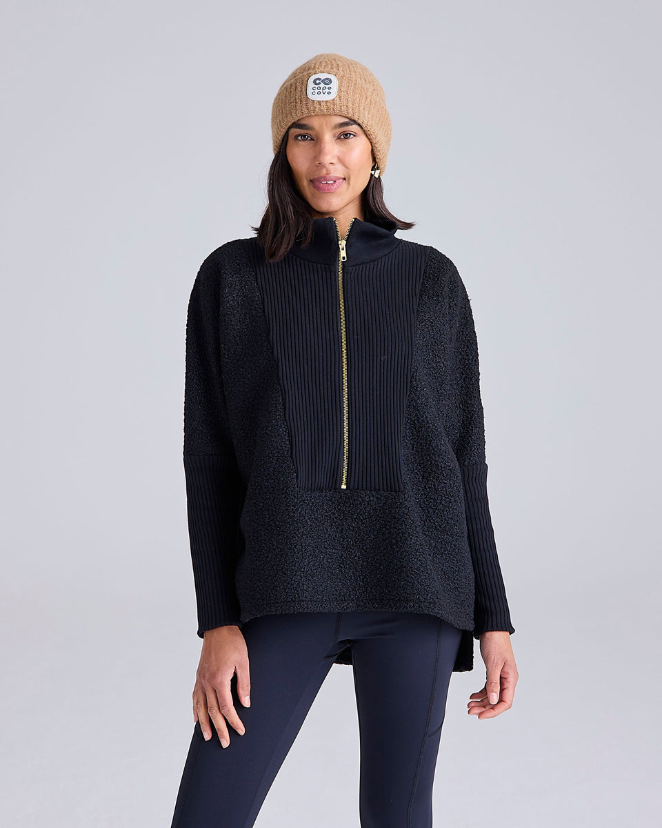 Bryde Zip Borg Sweater