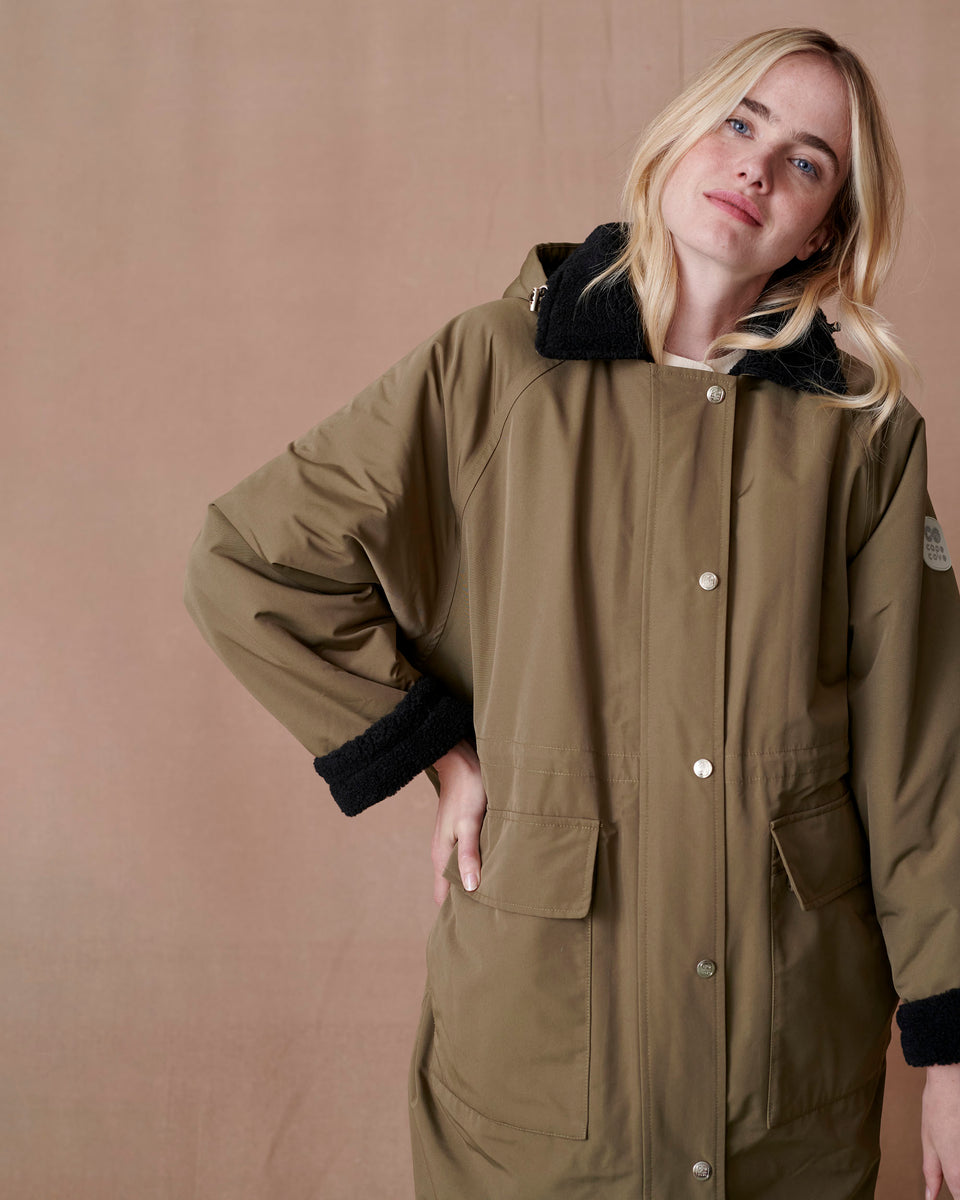 Snuggler Khaki Waterproof Changing Coat