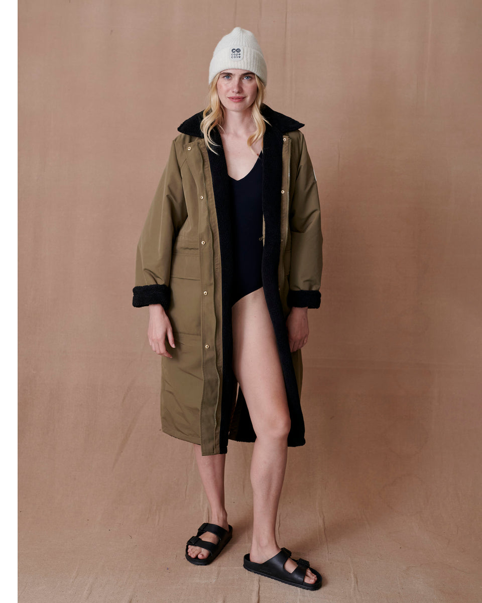 Snuggler Khaki Waterproof Changing Coat