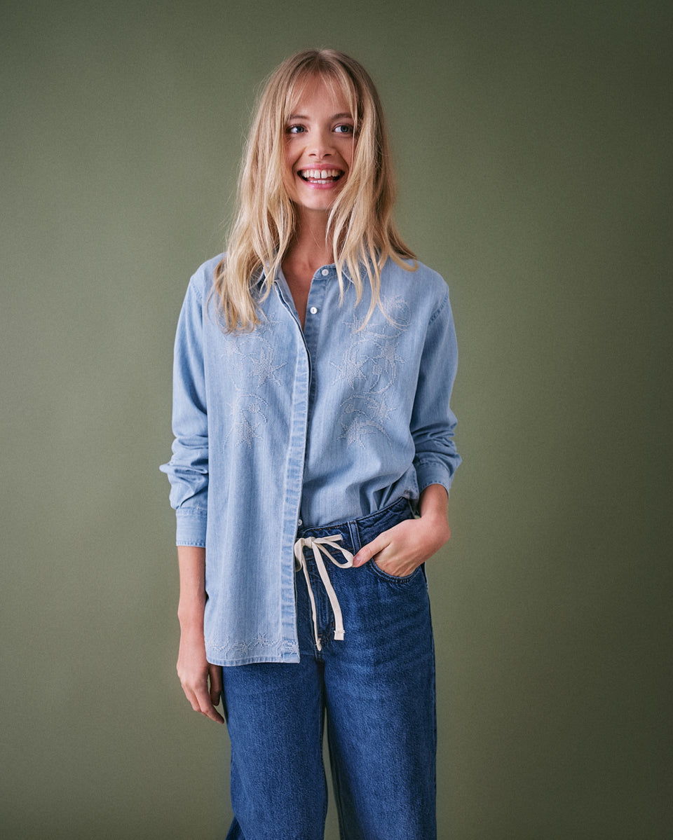 Stella Denim Blouse