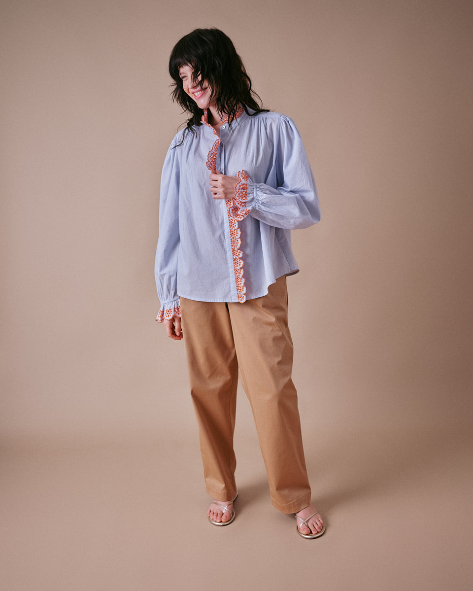 Jewel Trim Blouse