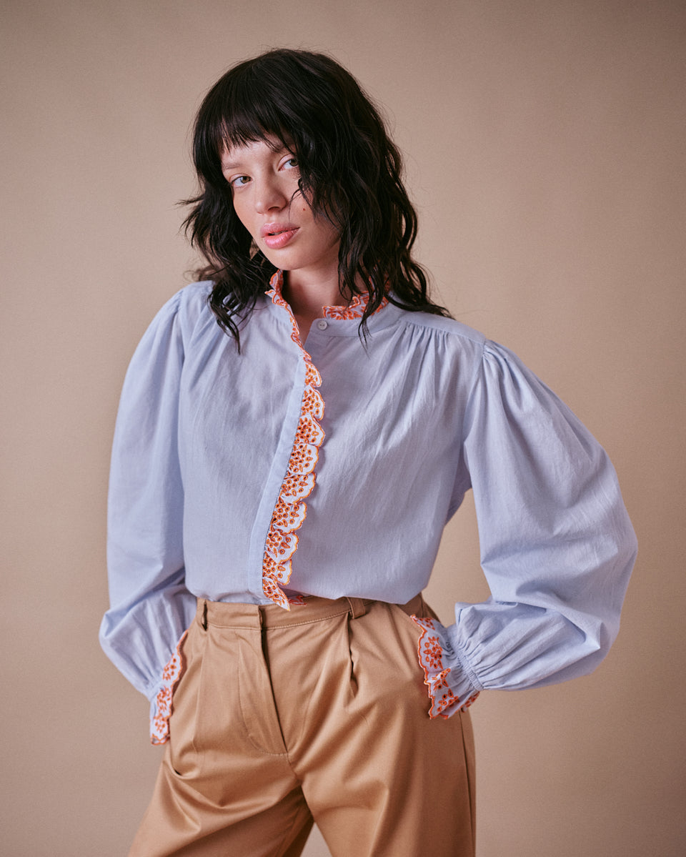 Jewel Trim Blouse