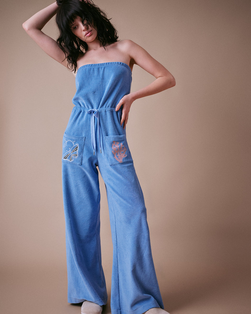 Sea Coral Bandeau Jumpsuit