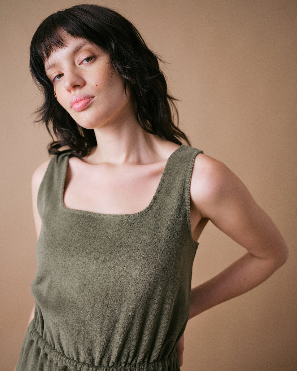 Sea Coral Towelling Jumpsuit