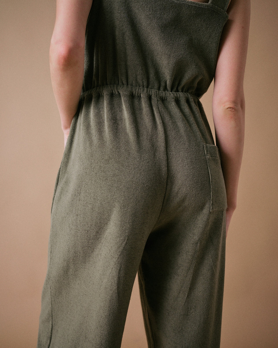 Sea Coral Towelling Jumpsuit
