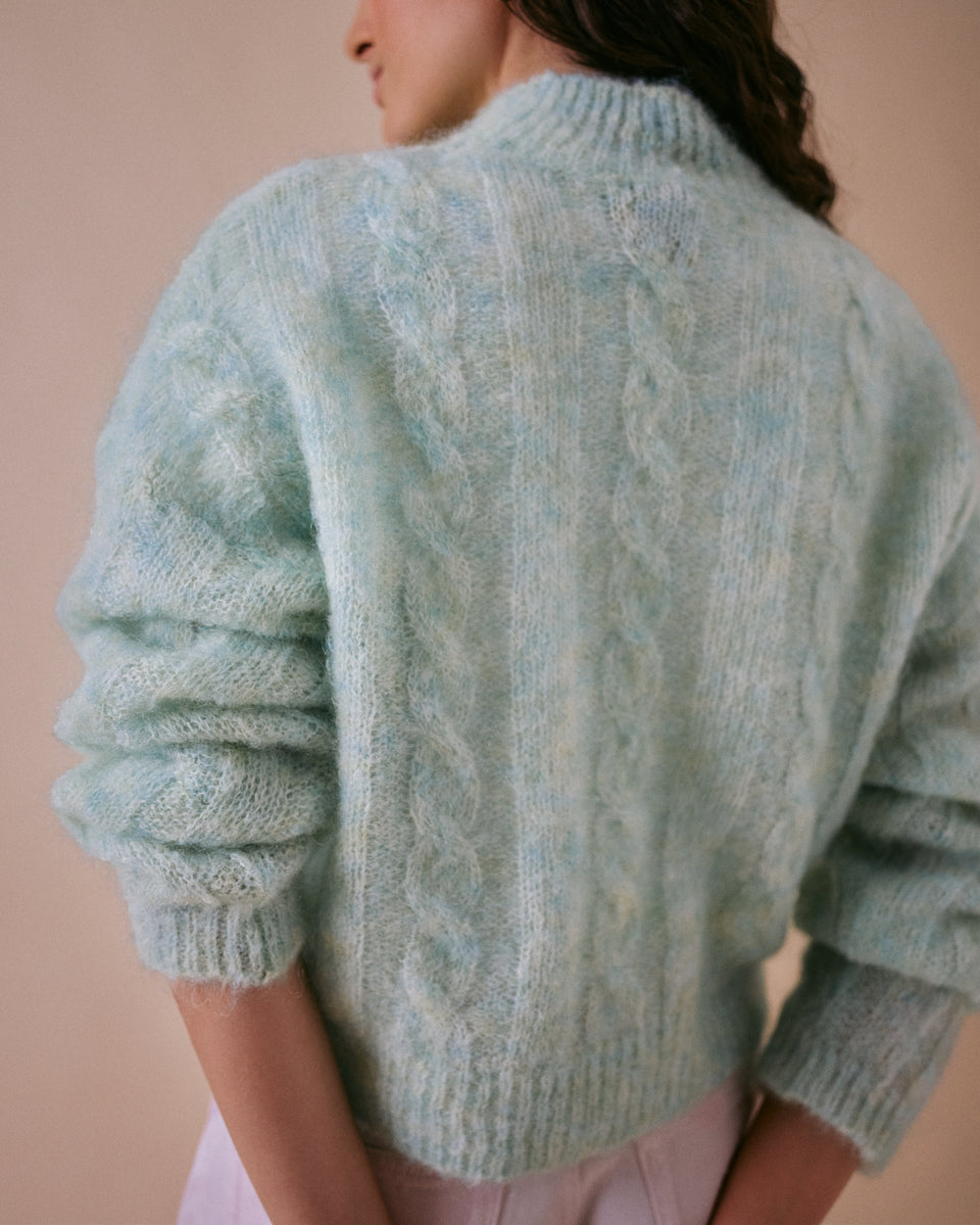 Hari High Neck Italian Cable Jumper