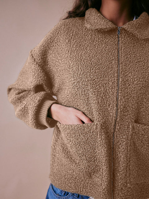Borg Camel Jacket