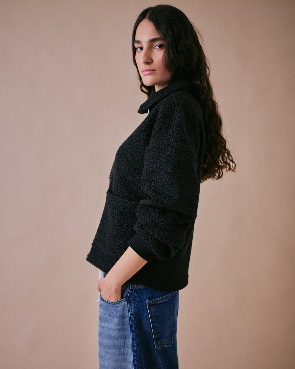 Borg Black Jacket