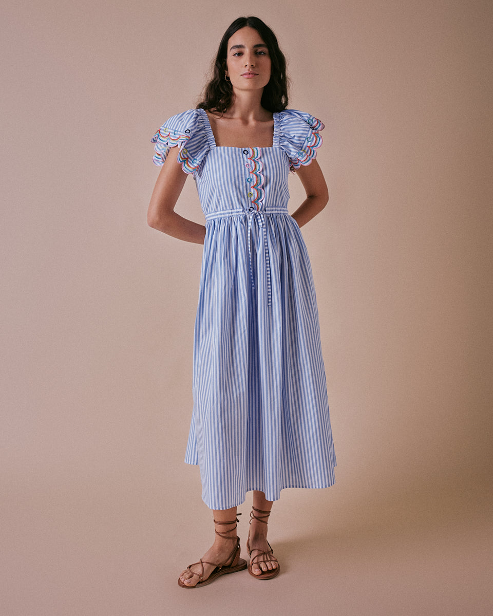 Tiered Scallop Dress