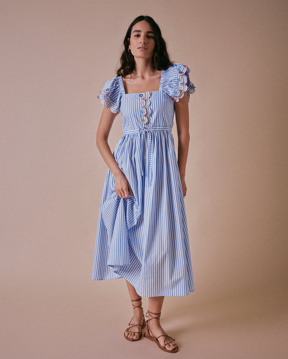 Tiered Scallop Dress