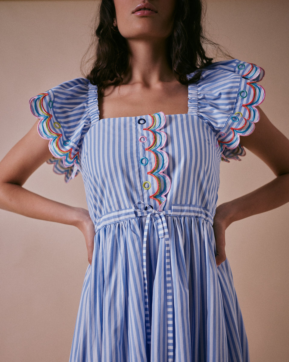 Tiered Scallop Dress
