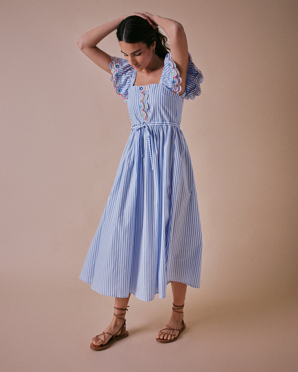 Tiered Scallop Dress