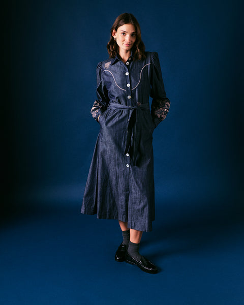 Forage Denim Shirt Dress