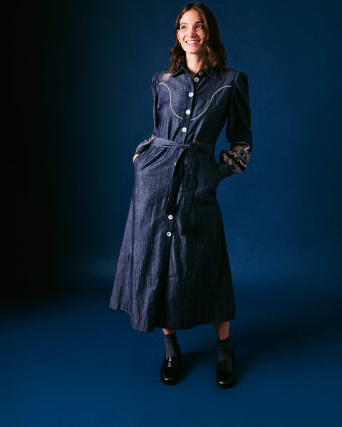 Forage Denim Shirt Dress