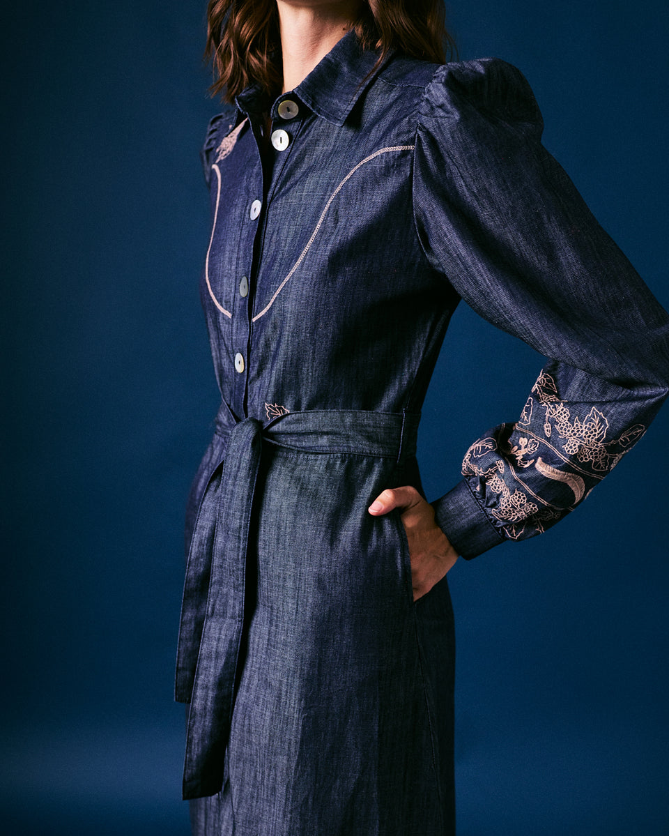 Forage Denim Shirt Dress