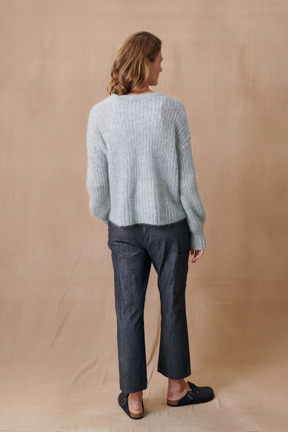 Grey Sirena Italian Textured Cardigan