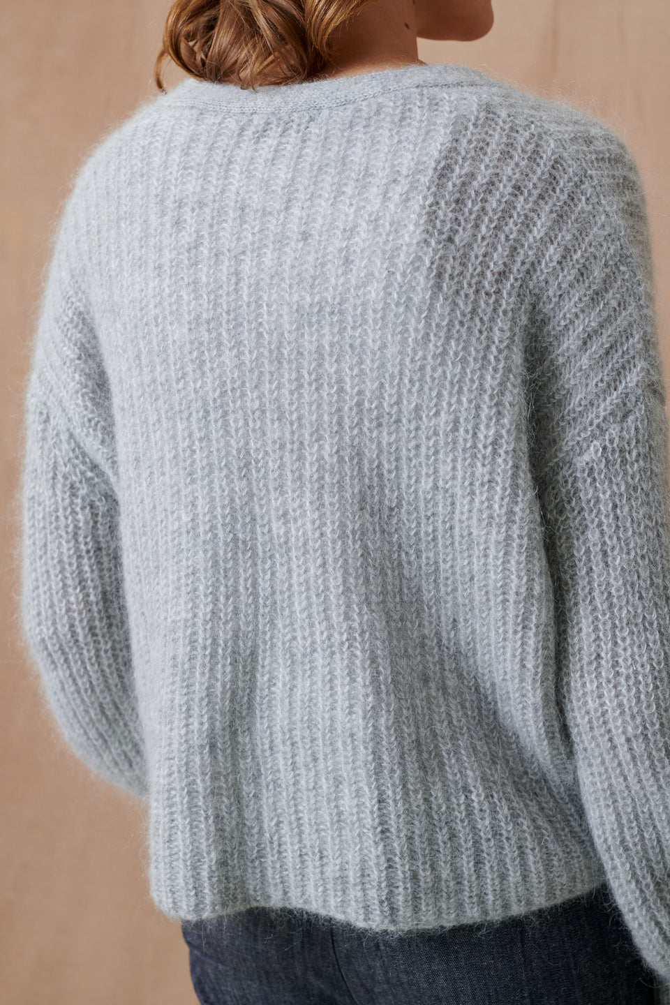 Grey Sirena Italian Textured Cardigan