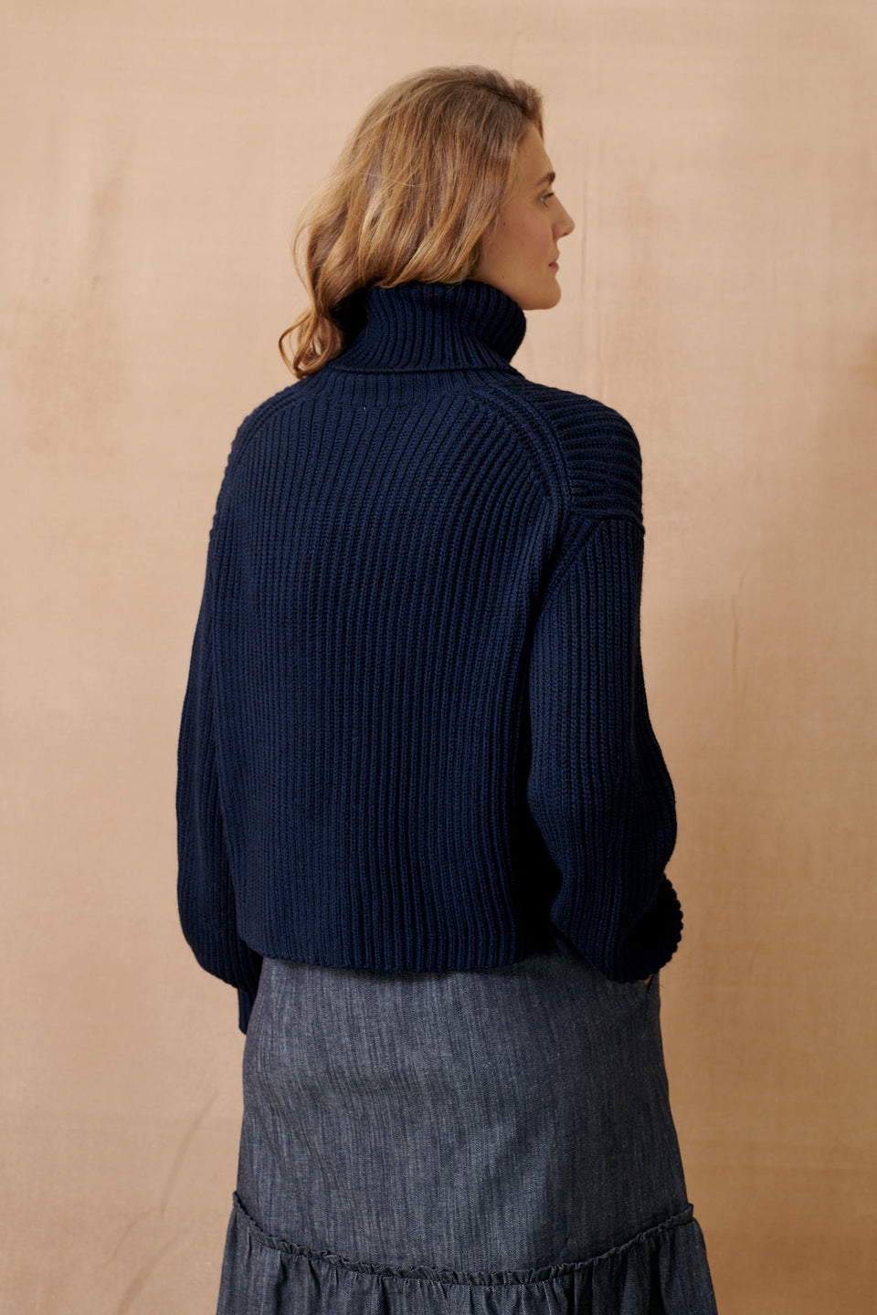 Mari Italian Merino Roll Neck