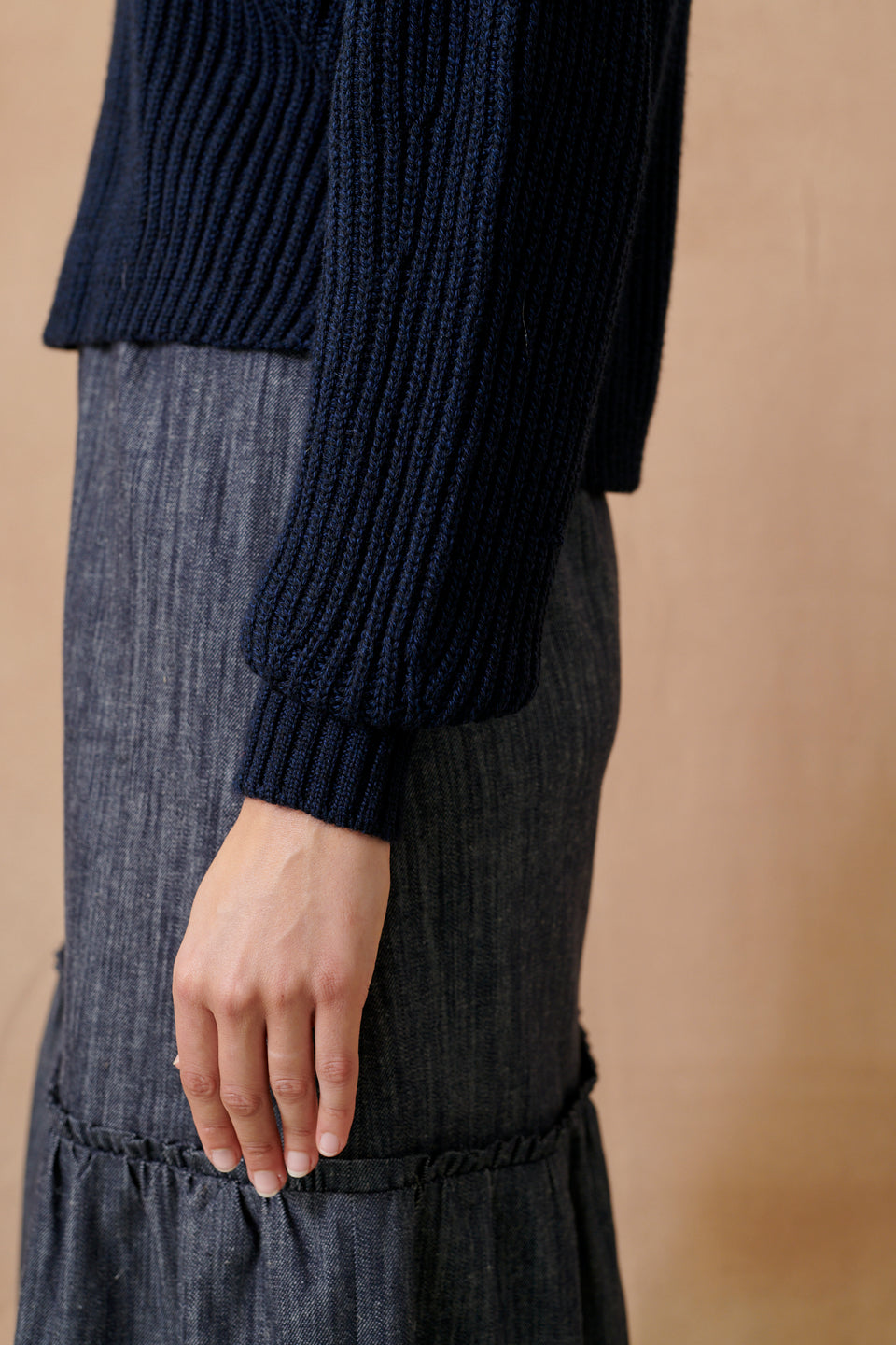 Mari Italian Merino Roll Neck