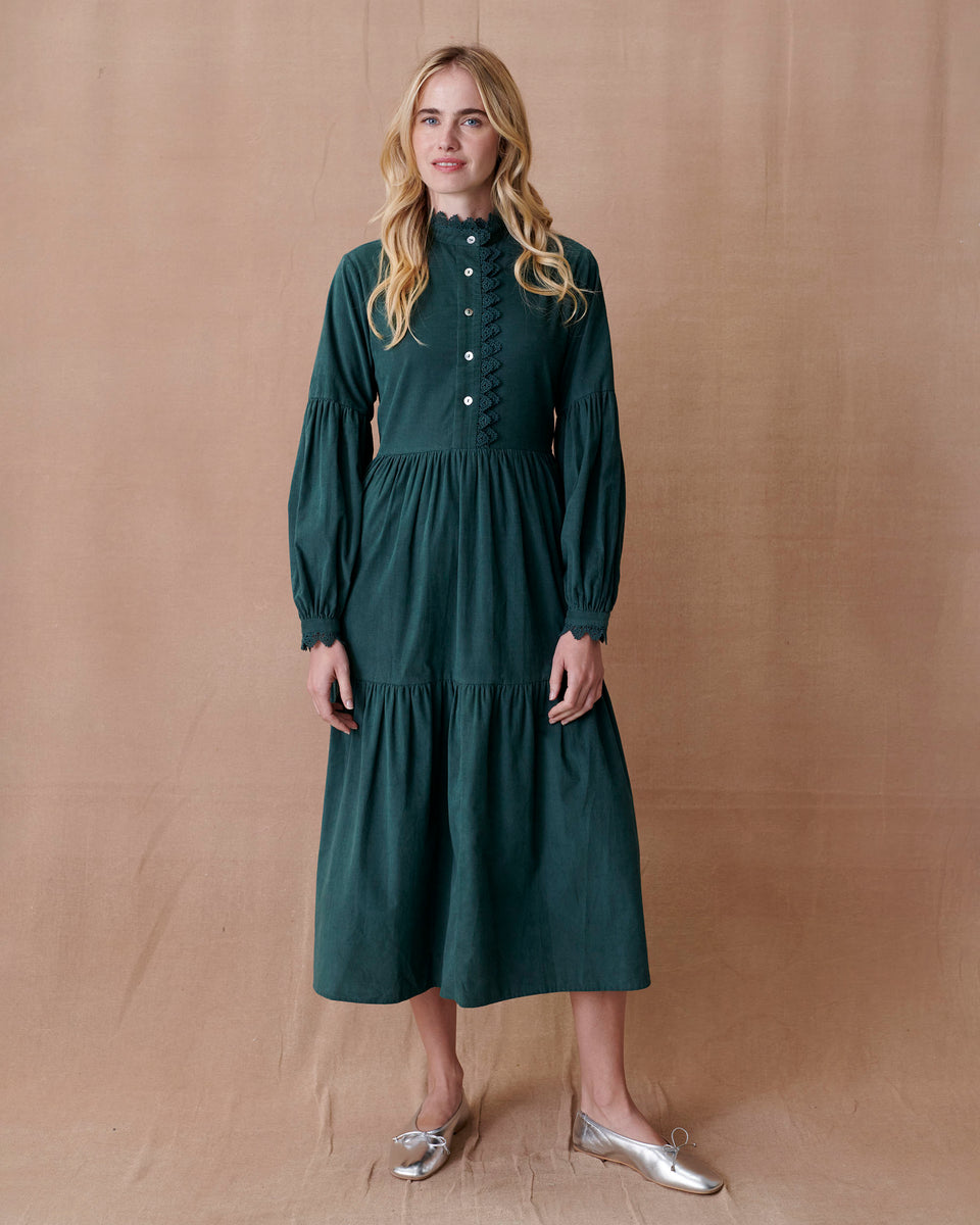Cord Crochet Lace Trim Dress