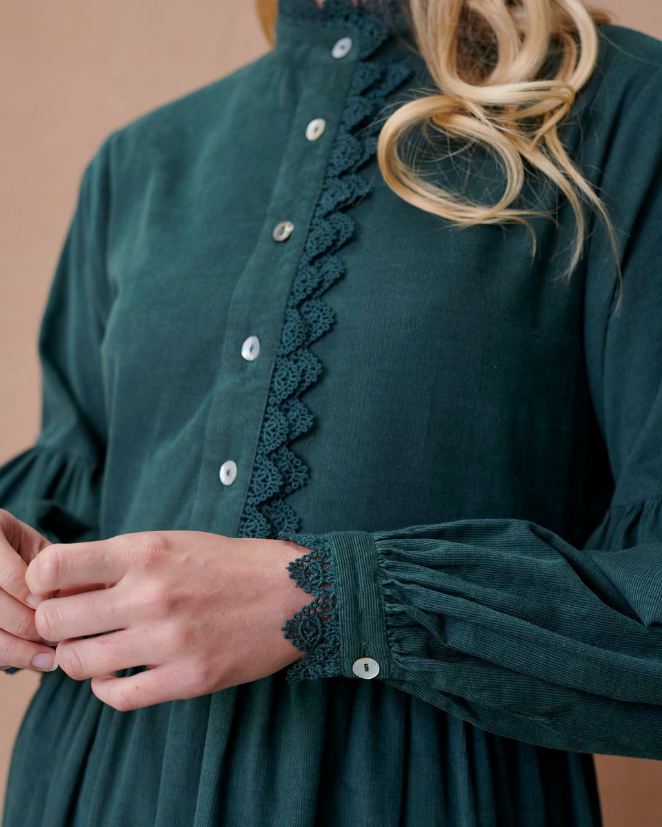Cord Crochet Lace Trim Dress