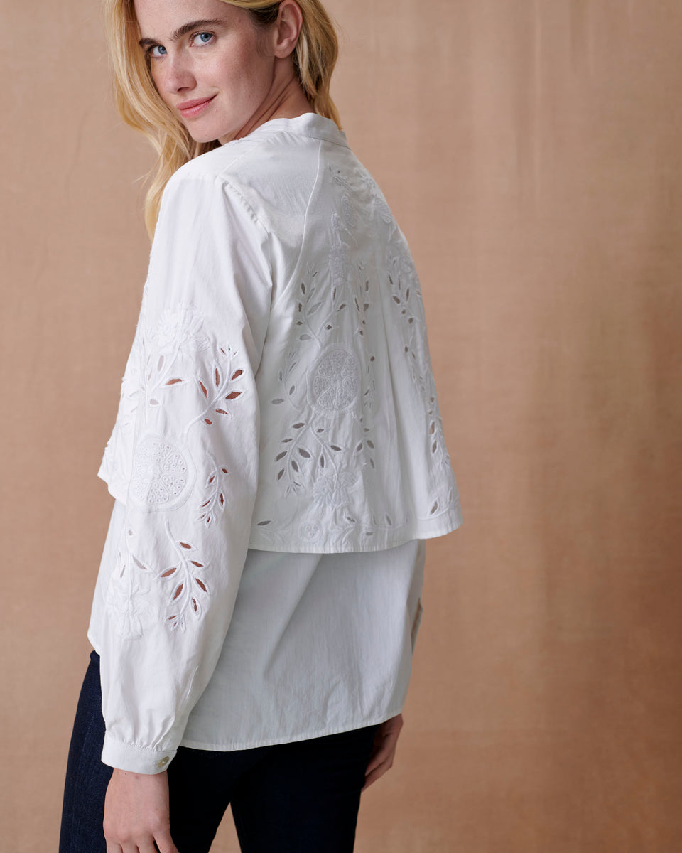 Pomegranate Double Layer Blouse