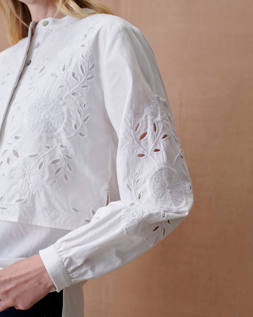 Pomegranate Double Layer Blouse