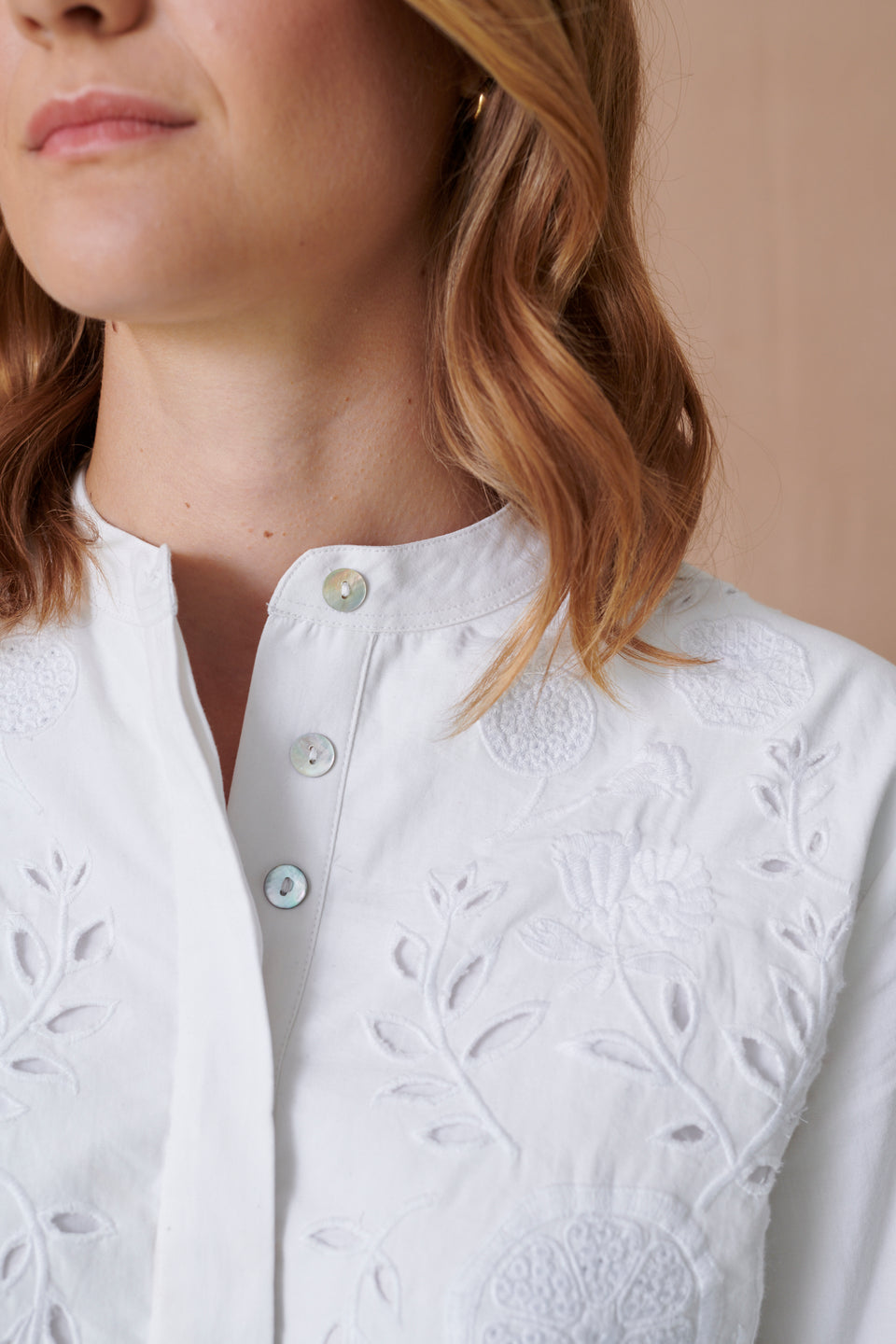 Pomegranate Double Layer Blouse