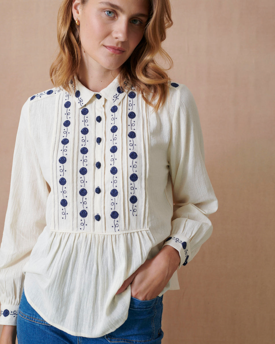 Lunar Crinkle Blouse