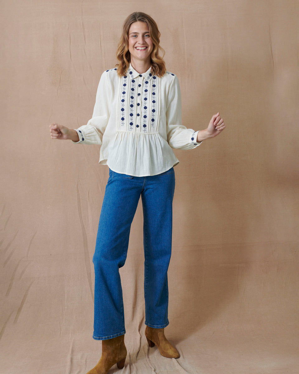 Lunar Crinkle Blouse