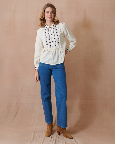 Lunar Crinkle Blouse