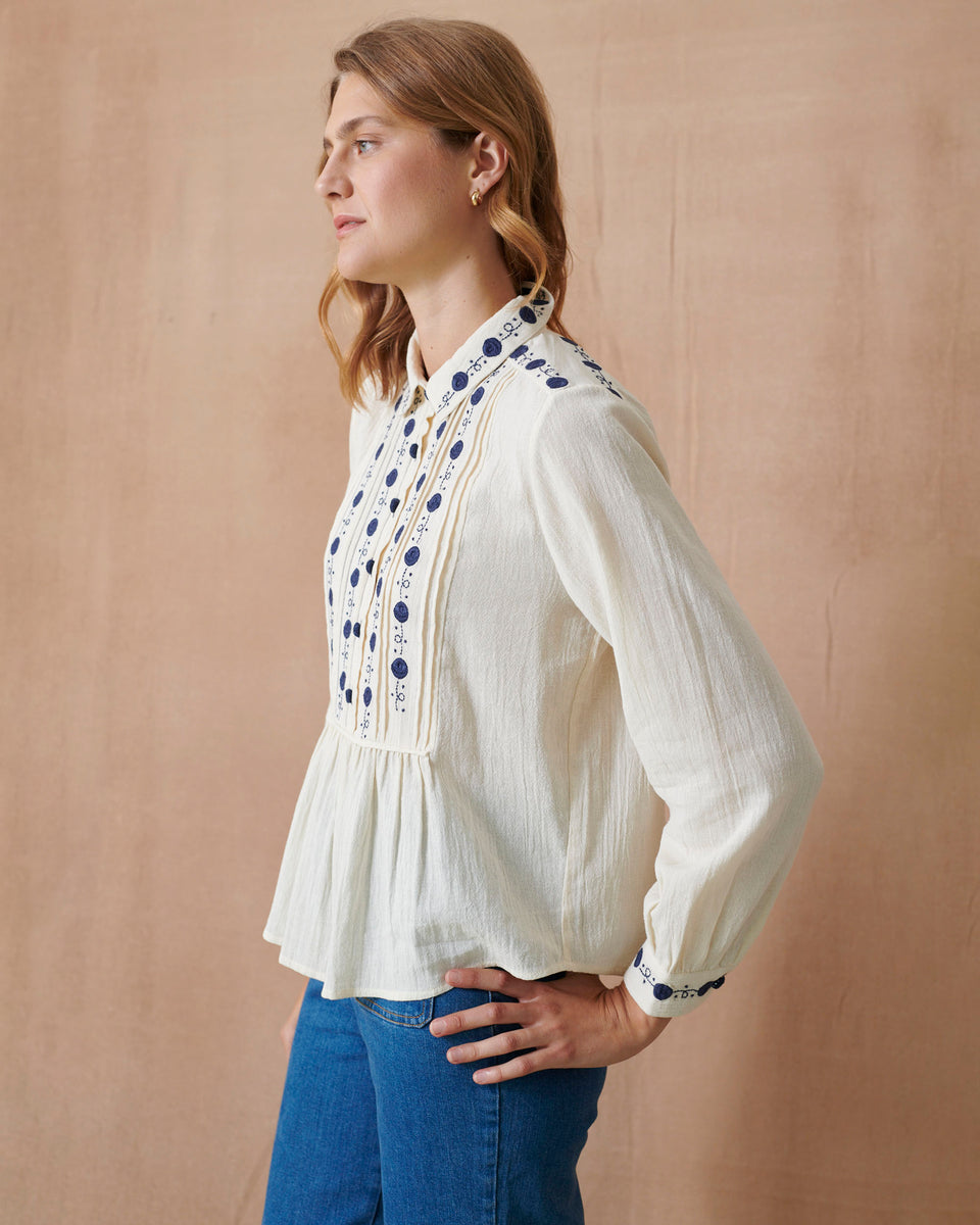 Lunar Crinkle Blouse