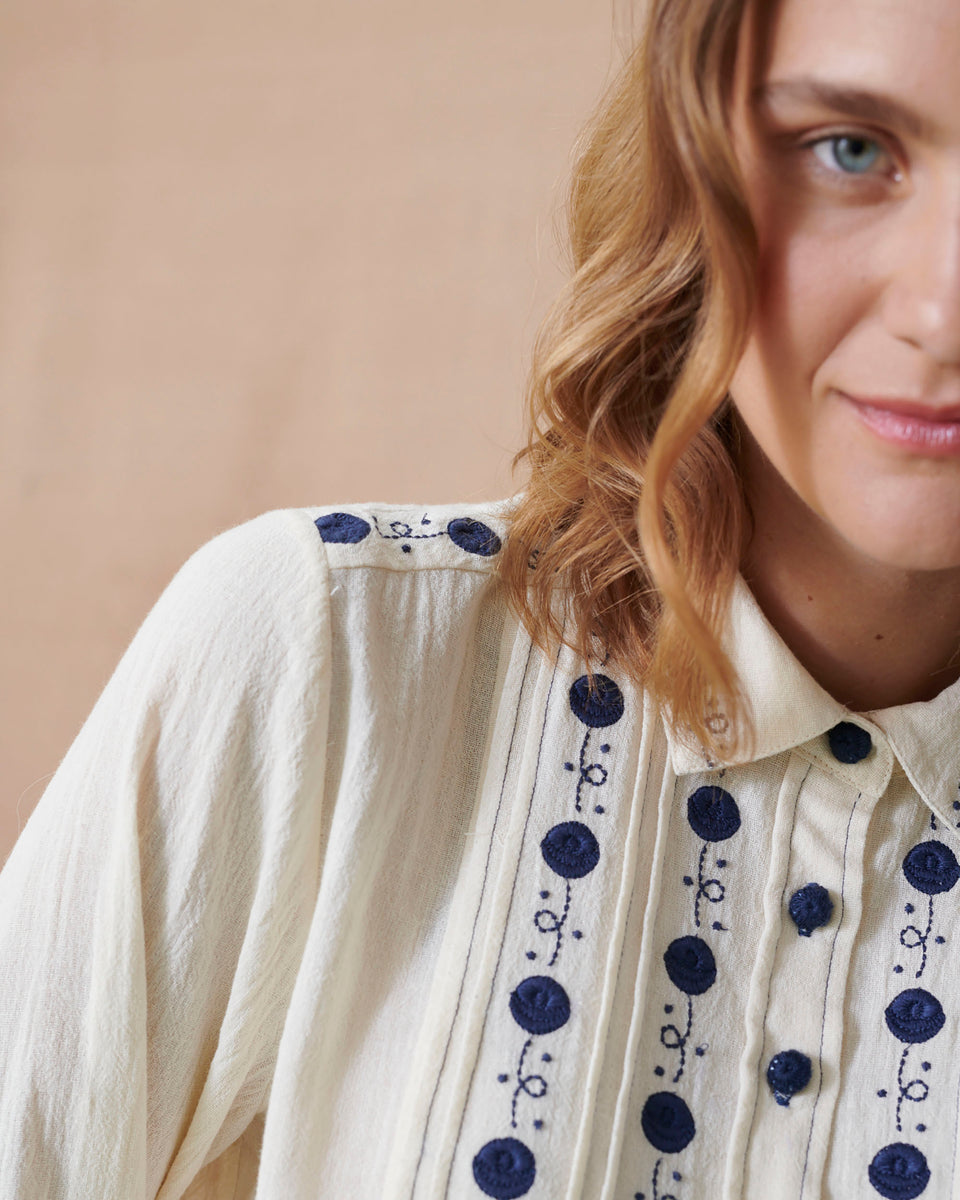 Lunar Crinkle Blouse
