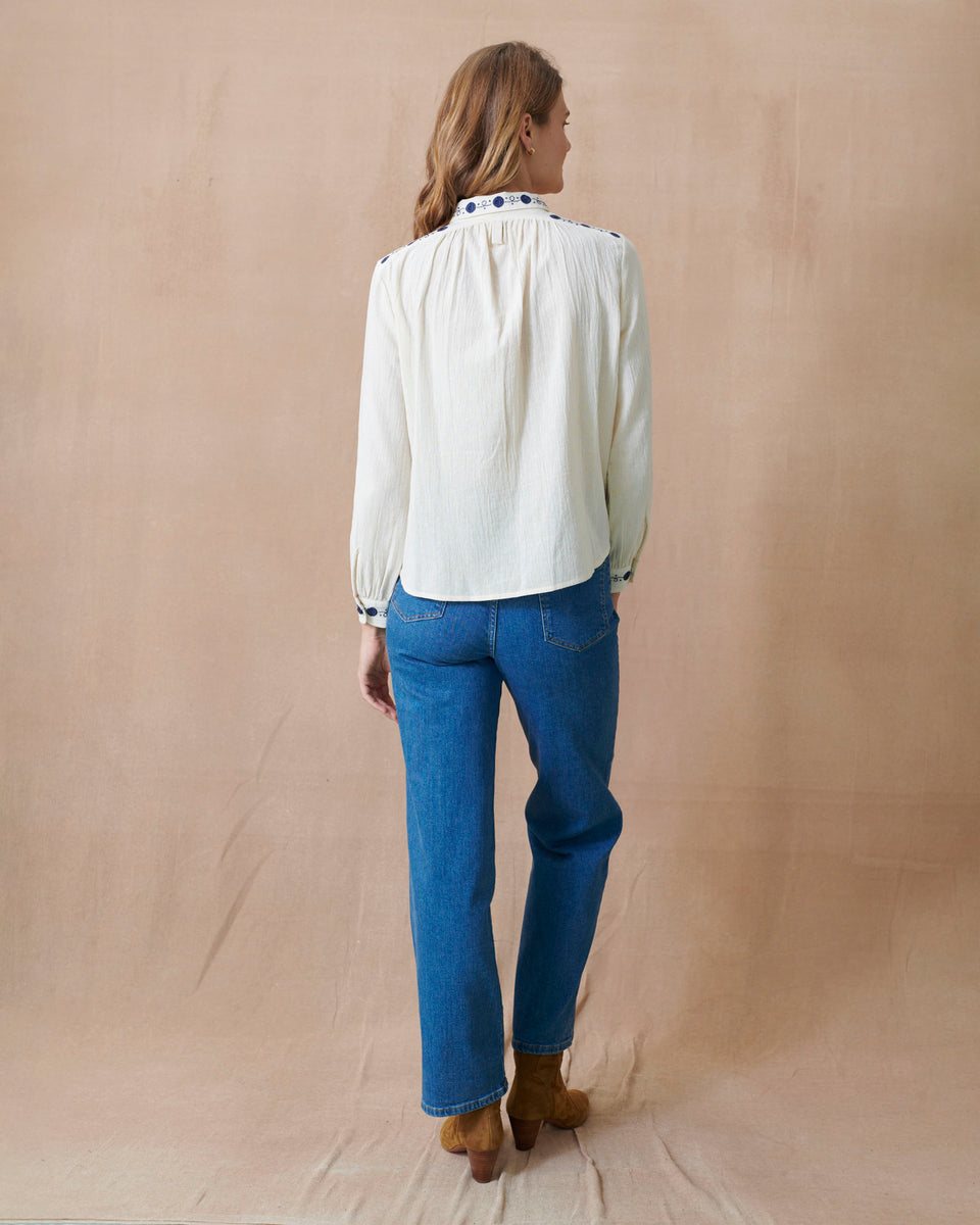Lunar Crinkle Blouse