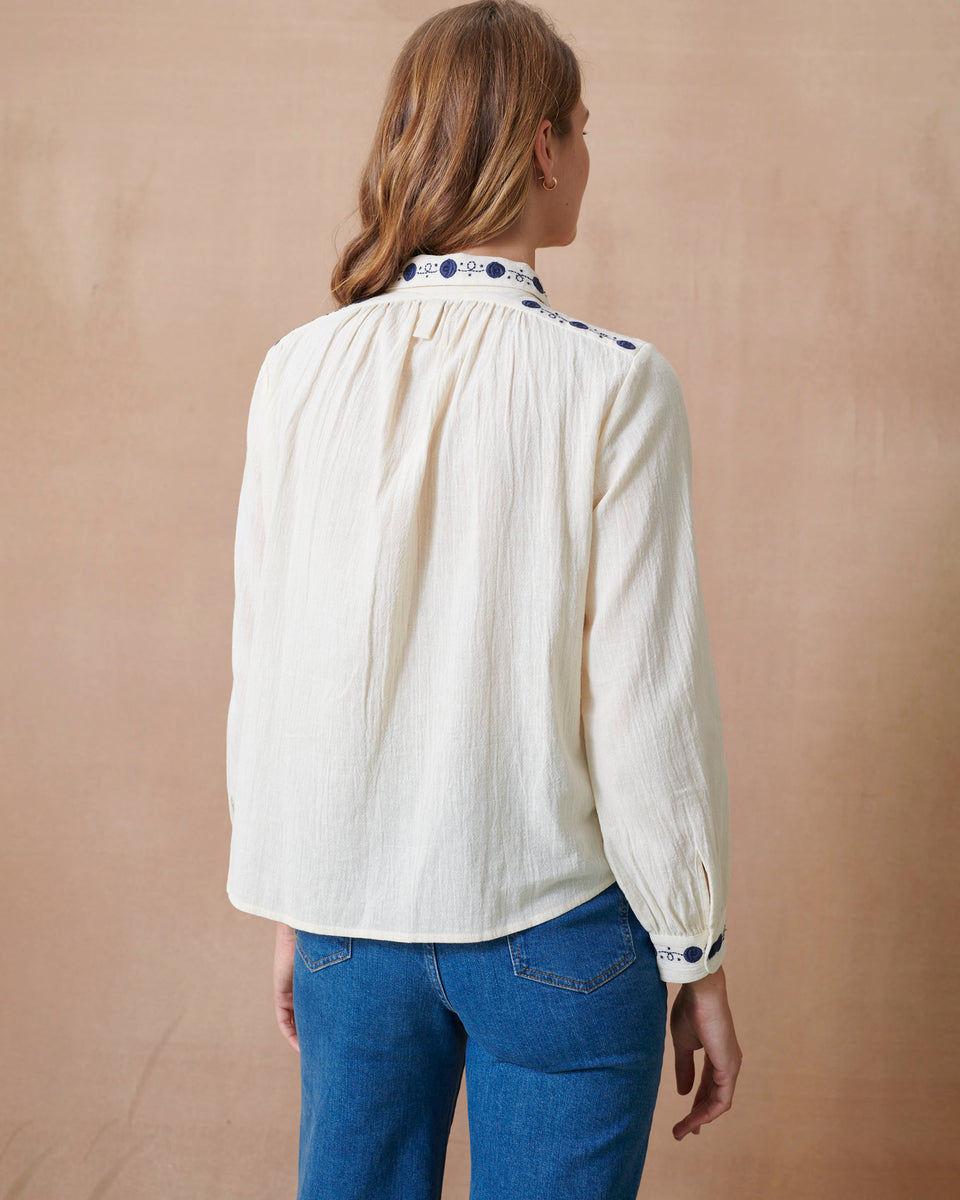 Lunar Crinkle Blouse