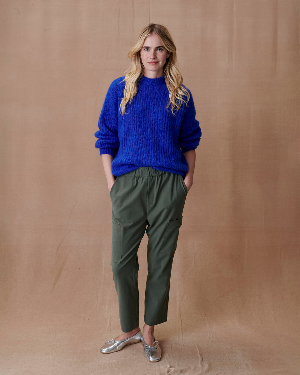 Italian Violet Longline Jumper