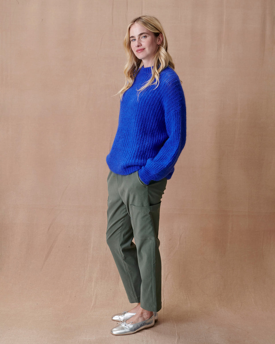 Italian Violet Longline Jumper