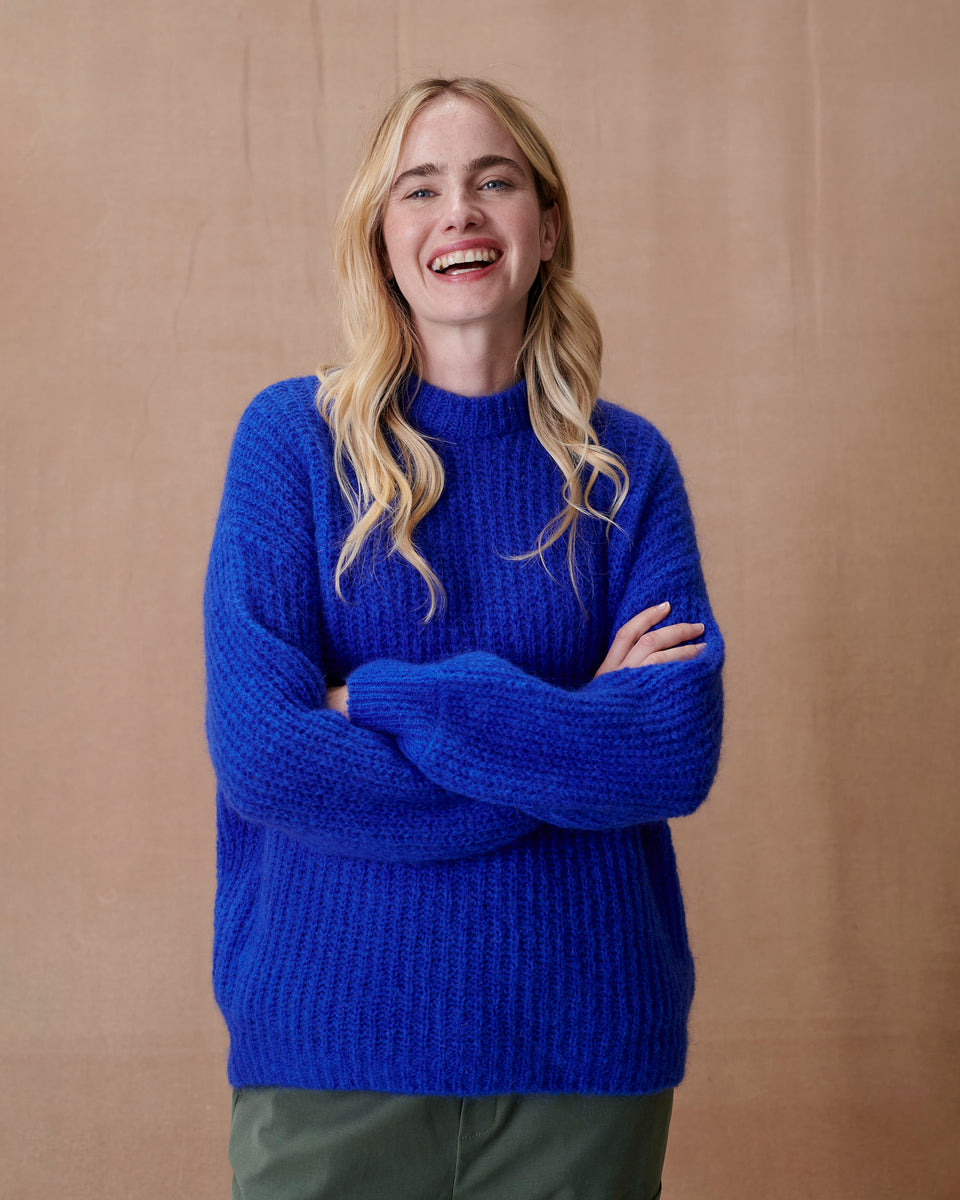 Italian Violet Longline Jumper