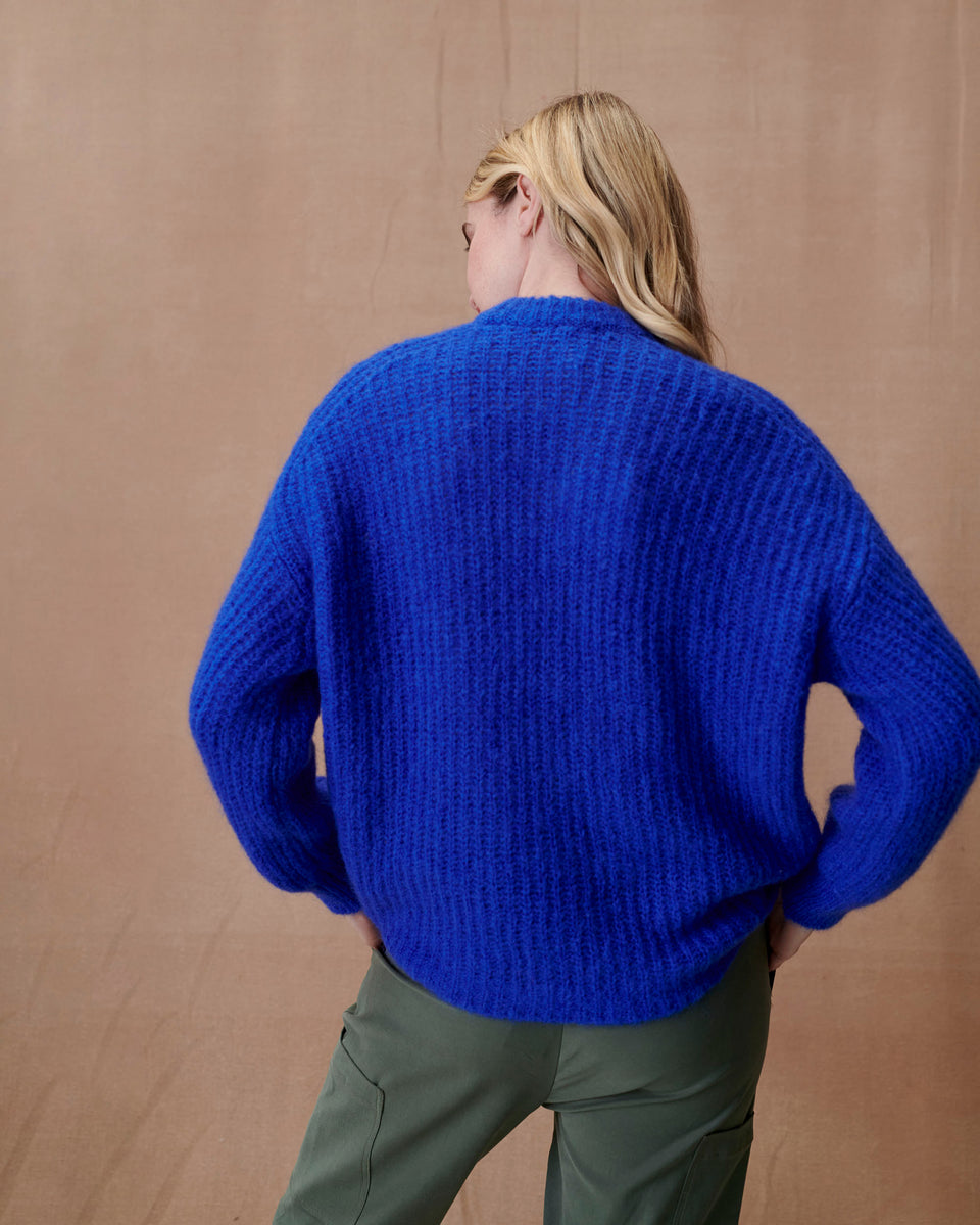 Italian Violet Longline Jumper