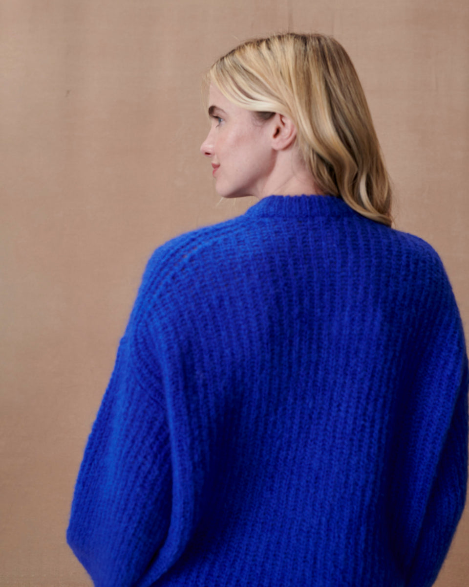 Italian Violet Longline Jumper