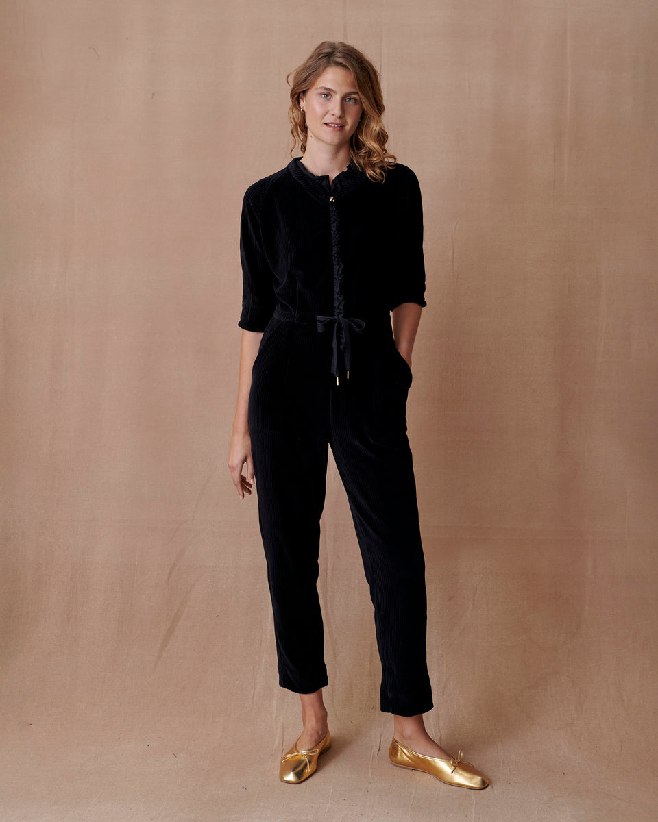 Cord Jersey Jumpsuit