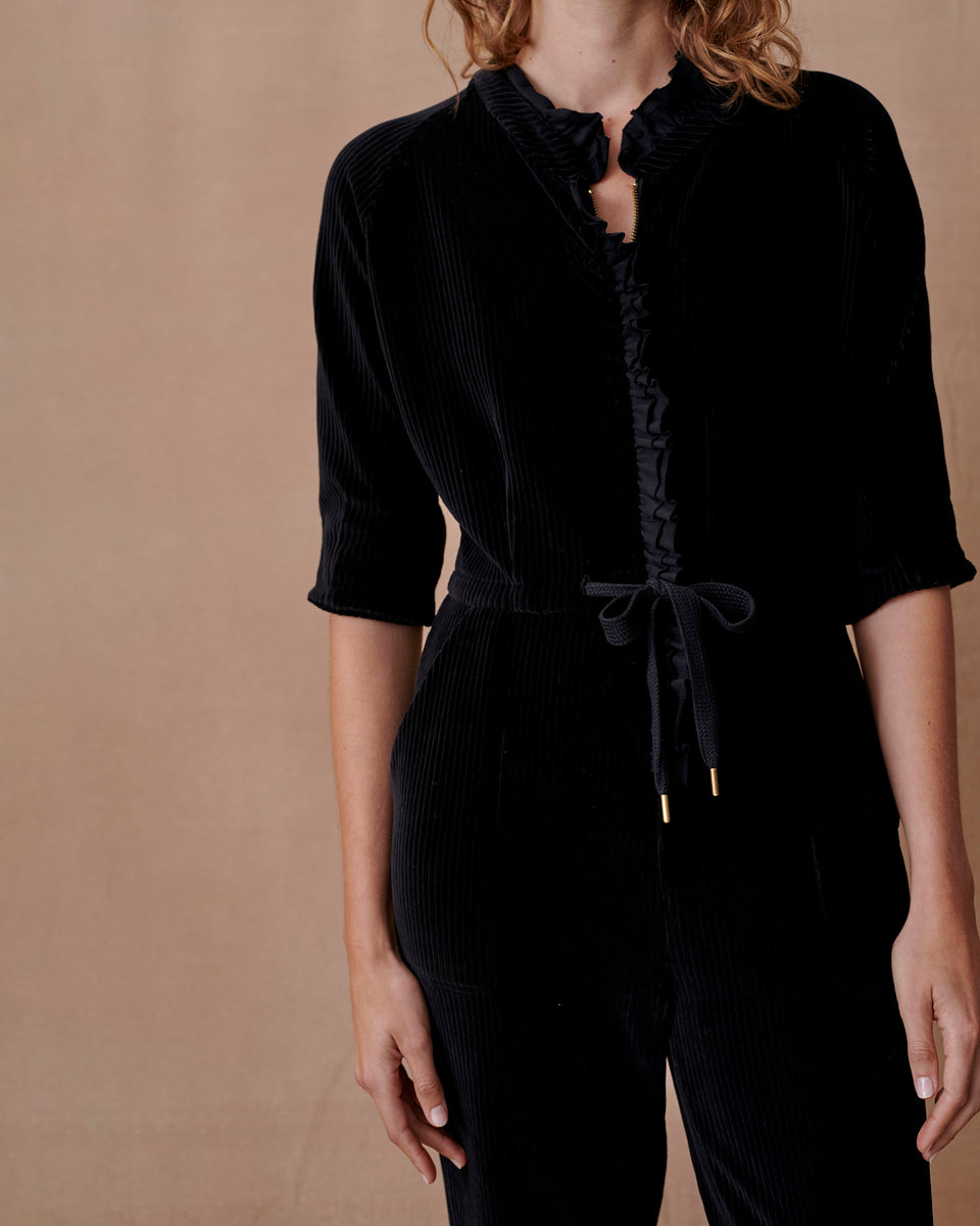 Cord Jersey Jumpsuit