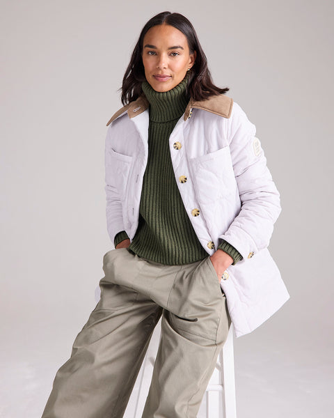 Meander Quilted Coat