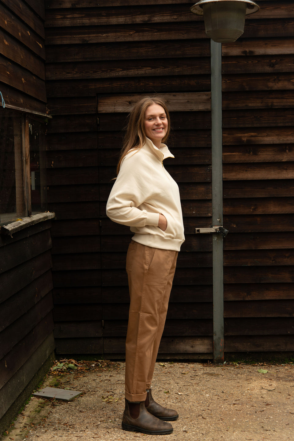 Tarot Half Zip Boxy Sweatshirt