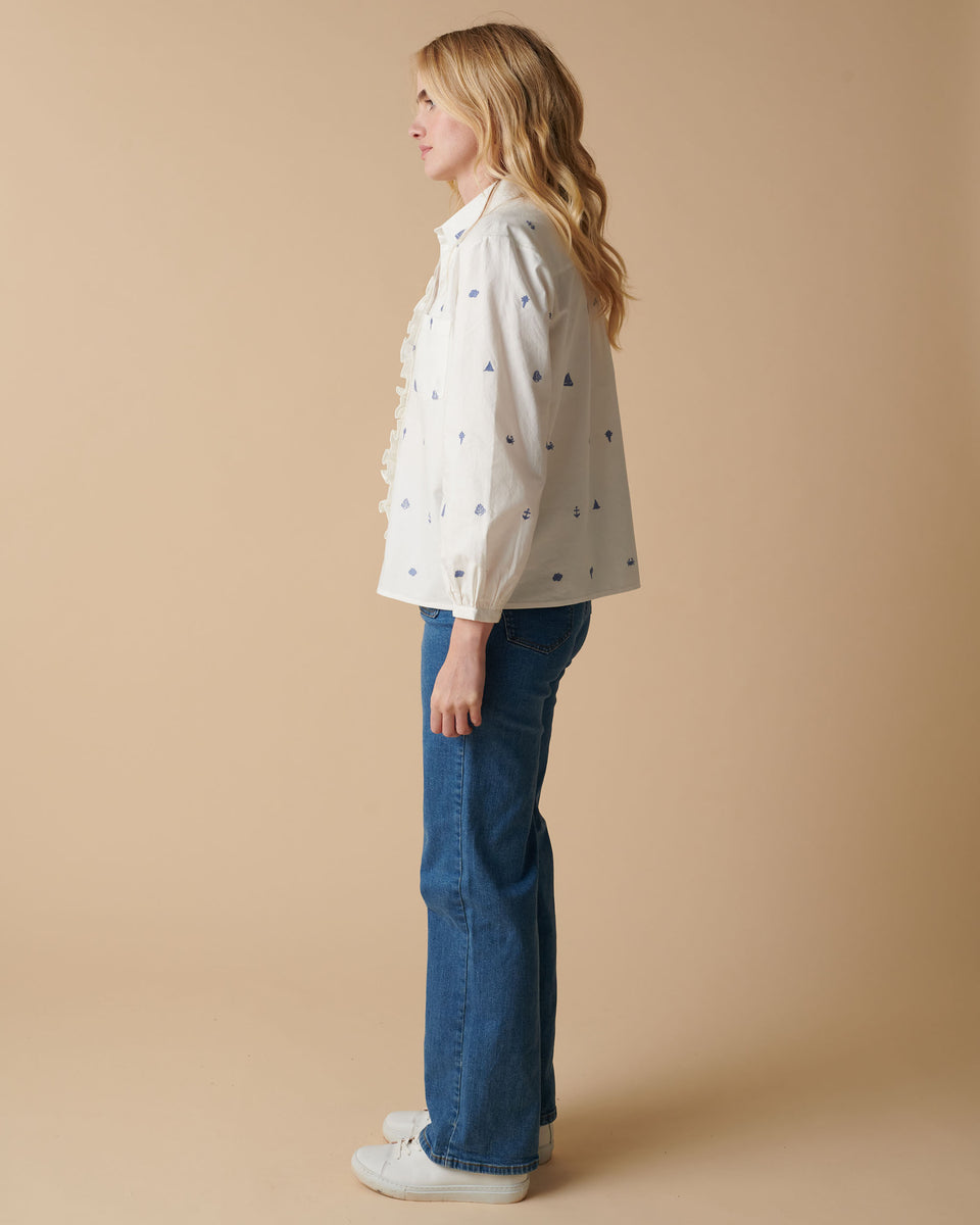 Sail Away Embroidered Blouse