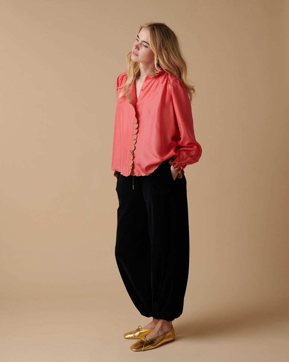 Cove Silk Embroidered Blouse