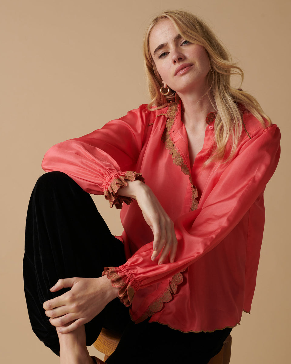 Cove Silk Embroidered Blouse