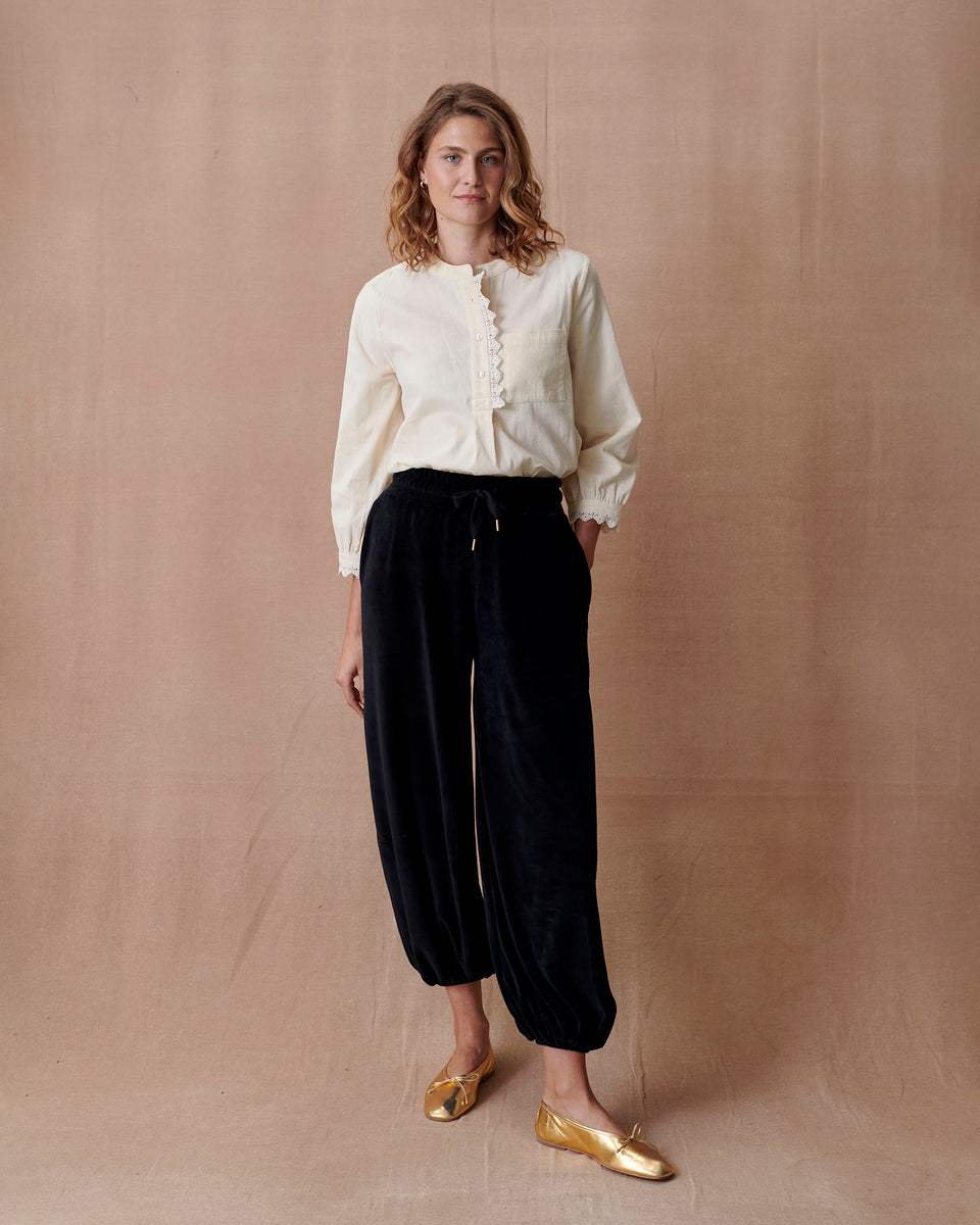 Hareem Velour Trouser