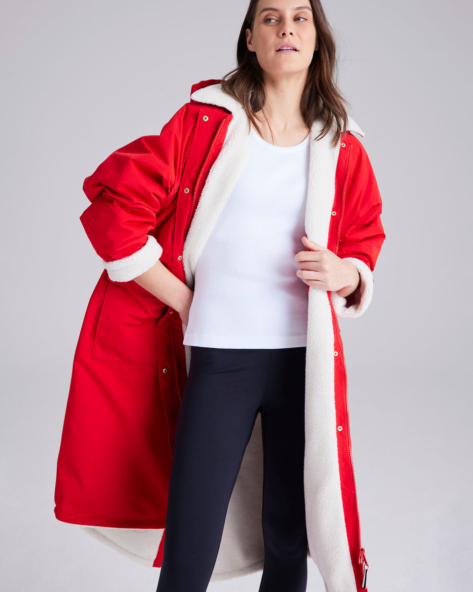 Snuggler Red Waterproof Changing Robe