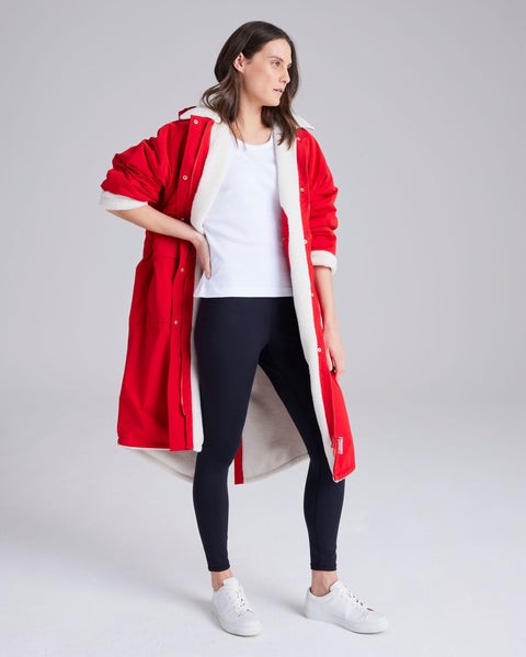 Snuggler Red Waterproof Changing Robe